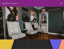 Tablet Screenshot of amberwavessalon.com